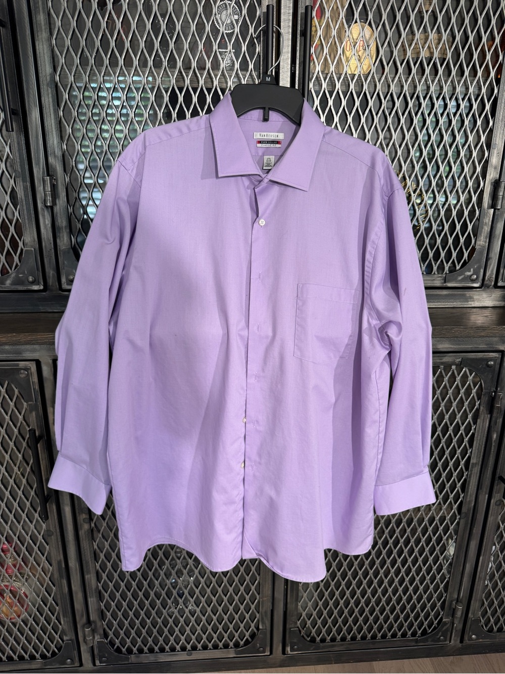 Van Heusen Lavender Long-Sleeve Dress Shirt
